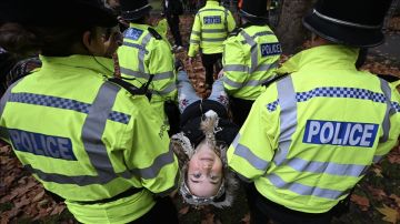 شرطة لندن تعتقل 90 متظاهرا احتجوا على حظر (فلسطين أكشن)