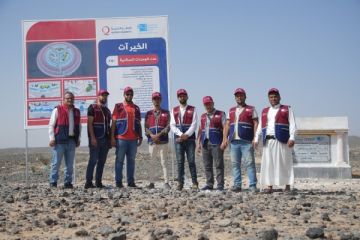 قطر الخيرية تطلق مدينة الخير آت لإيواء النازحين في مأرب