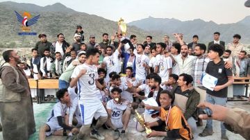 اختتام منافسات دوري الشهيد الرياضي في مديرية ماوية بتعز