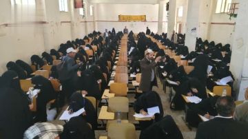 579 متقدما يؤدون اختبارات كفاءة المهنة الطبية بجامعة حجة