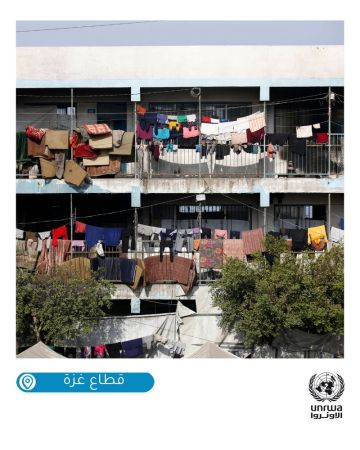  الأونروا :75 ألف نازح في غزة يحتمون في أكثر من 100 مبنى تابع للمنظمة