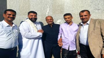 اللواء شلال علي شايع يشارك الأستاذ أحمد سالمين وعائلة آل فدعق أفراحهم