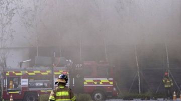 اندلاع حريق ضخم بمركز تجاري في كوريا الجنوبية اندلاع حريق ضخم بمركز تجاري في كوريا الجنوبية