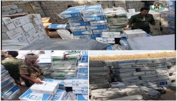 لحج..ضبط مخازن لبيع وتوزيع مواد مهربة في منطقتي اللحوم والرباط