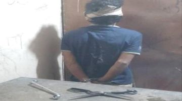 أمن لودر يقبض على متهم بمحاولة سرقة كابلات كهرباء