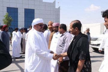 وصول بن عفرار وباكريت إلى الغيضة تزامنا مع احتفالات 30 نوفمبر وصول بن عفرار وباكريت إلى الغيضة تزامنا مع احتفالات 30 نوفمبر