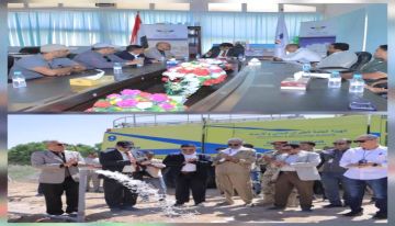 تدشين مشروع بئر مياه ارتوازية بطاقة تخزينية 60 ألف لتر في مطار سيئون الدولي تدشين مشروع بئر مياه ارتوازية بطاقة تخزينية 60 ألف لتر في مطار سيئون الدولي