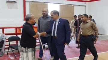 باتيس يزور المعسكر التدريبي لفريق كرة السلة للكراسي المتحركة باتيس يزور المعسكر التدريبي لفريق كرة السلة للكراسي المتحركة