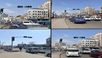 شرطة السير تشغل الإشارات المرورية في أكثر الجولات ازدحاما بعدن شرطة السير تشغل الإشارات المرورية في أكثر الجولات ازدحاما بعدن