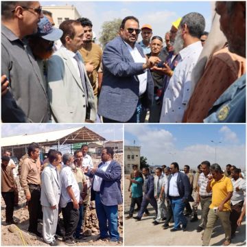 مدير عام شركة النفط بعدن يتفقد منشأة البريقة ويقدم دعما لخدمات الموظفين