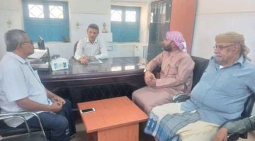 رئيس انتقالي القطن يبحث مع مدير الأوقاف بالمديرية تنسيق العمل المشترك