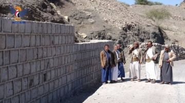 استلام مشروع صيانة طريق نقيل الحرورة بعزلة الهجرين بمديرية الحصن