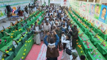 حجة .. افتتاح معرض صور الشهداء بمديرية شرس