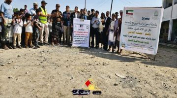 بتمويل كويتي .. تدشين مشروع بناء ستة فصول دراسية ومسجد لمدرسة الملحة بنين بردفان