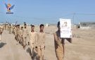 مسير طلابي لخريجي دورات التعبئة في مديرية كمران بالحديدة