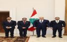 الرئيس اللبناني يستقبل وفد تريندز