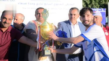 وكيل وزارة الشباب يكرم أبطال ملتقى وحدة صنعاء الشتوي السابع