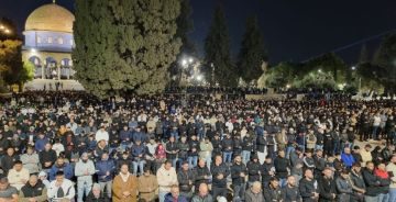 ٦٠ ألف فلسطيني يؤدون الجمعة في المسجد الأقصى المبارك وباحاته