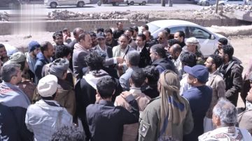 القيسي وعباد يتفقدان سير العمل بمشروع إعادة تأهيل شارع خولان