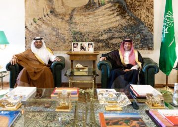ولي العهد السعودي يتلقى رسالة خطية من أمير قطر