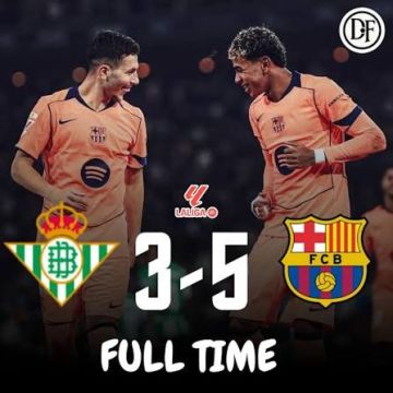 برشلونة يتغلب على ريال بيتيس ويتمسك بصدارته للدوري الأسباني