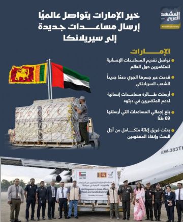خير الإمارات يتواصل عالميا.. إرسال مساعدات جديدة إلى سريلانكا (إنفوجراف) خير الإمارات يتواصل عالميا.. إرسال مساعدات جديدة إلى سريلانكا (إنفوجراف)
