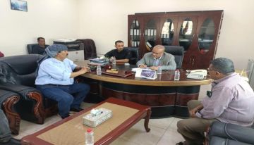 باذيب يطلع على سير المشاريع المنفذة في المؤسسة العامة للاتصالات بعدن باذيب يطلع على سير المشاريع المنفذة في المؤسسة العامة للاتصالات بعدن