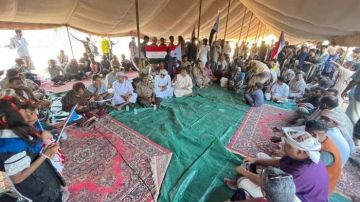 اعتصام شعبي متواصل في المهرة للمطالبة بإعلان دولة الجنوب