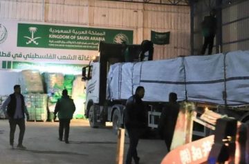 السعودية.. قافلة إغاثية جديدة تصل إلى وسط غزة