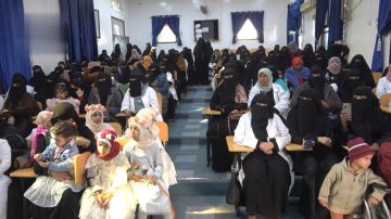 الهيئة النسائية بمستشفى الثورة بالأمانة تحيي ميلاد الزهراء وتندد بجريمة الإساءة للقرآن الكريم الهيئة النسائية بمستشفى الثورة بالأمانة تحيي ميلاد الزهراء وتندد بجريمة الإساءة للقرآن الكريم