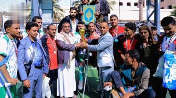 تنظيم البطولة الأولى لكرة القدم لمبتوري الأطراف من جرحى الحرب على كأس الشهيد الغماري بصنعاء