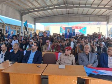 جماهير الحصين تشهد فعالية احتفالية بانتصارات القوات الجنوبية