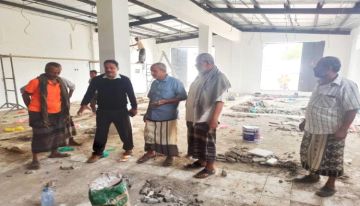 تواصل مشروع إعادة تأهيل معرض المؤسسة الاقتصادية بلحج تواصل مشروع إعادة تأهيل معرض المؤسسة الاقتصادية بلحج