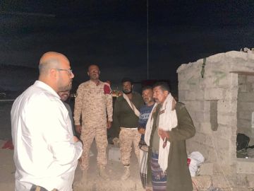 نائب رئيس انتقالي حضرموت يتفقد النقاط العسكرية للقوات المسلحة الجنوبية بوادي حضرموت