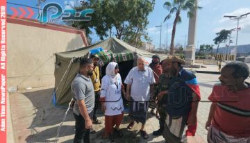 مدير صحة عدن يتفقد اعتصام ساحة العروض ويشيد بدور اللجنة الطبية