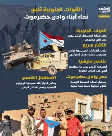 القوات الجنوبية تلبي نداء أبناء وادي حضرموت (إنفوجراف)