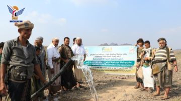 مكتب زكاة الحديدة يدشن مشروع شبكة مياه قرية الزيلعي بجبل رأس