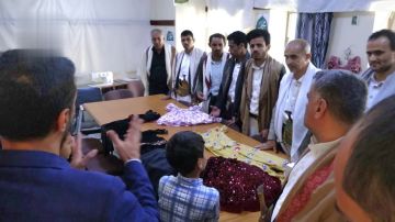 الاطلاع على مراكز الأسر المنتجة ودار الايتام في حجة