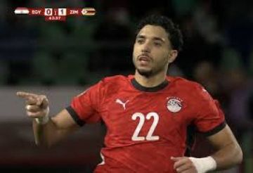 مرموش يسجل هدف التعادل لمنتخب مصر أمام زيمبابوي