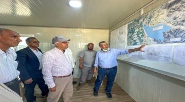 وكيل وزارة الزراعة والري يتفقد مشروع سد حسان الاستراتيجي بأبين وكيل وزارة الزراعة والري يتفقد مشروع سد حسان الاستراتيجي بأبين