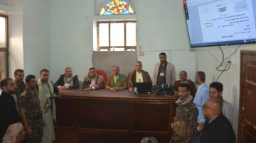 تدشين العمل بنظام الأتمتة الإلكترونية في محكمة غرب إب الإبتدائية