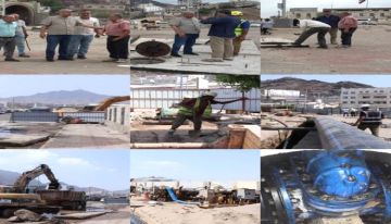 استلام وتسليم خط مياه التواهي لتحسين خدمة المياه والحد من الانكسارات