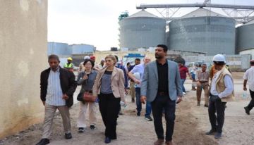 وفد من البنك الدولي يقف مركز الأنزال السمكي في عدن وفد من البنك الدولي يقف مركز الأنزال السمكي في عدن