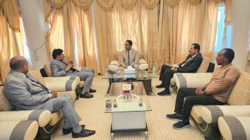 باعوم يناقش مع بن جبهه وضع القطاع النفطي في وادي حضرموت