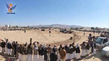 نكف قبلي لقبائل وأبناء مديرية صعدة تأكيدا على الجاهزية لمواجهة الأعداء