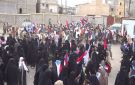 انتقالي تبن ينظم احتشادا جماهيريا ومسيرة شعبية في العند للمطالبة بإعلان دولة الجنوب العربي