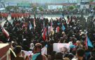 حرائر الجنوب يحتشدن في ساحة الاعتصام المفتوح بالعاصمة عدن للمطالبة باستعادة دولة الجنوب العربي