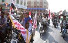 مسير للدراجات النارية في مدينة الحديدة تضامنا مع فلسطين