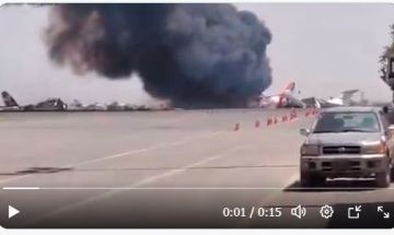 أولى الصور لمطار صنعاء بعد استهدافه