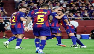 برشلونة يحقق فوزا وديا على فيسيل كوبي الياباني